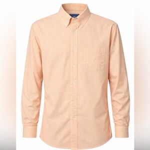 Men’s Orange Nautica Dress Shirt Large